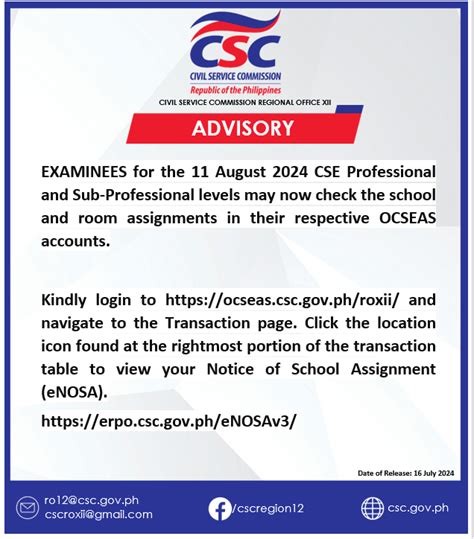 csc assignment room|School & Room Assignment for the 11 August 2024 Professional .